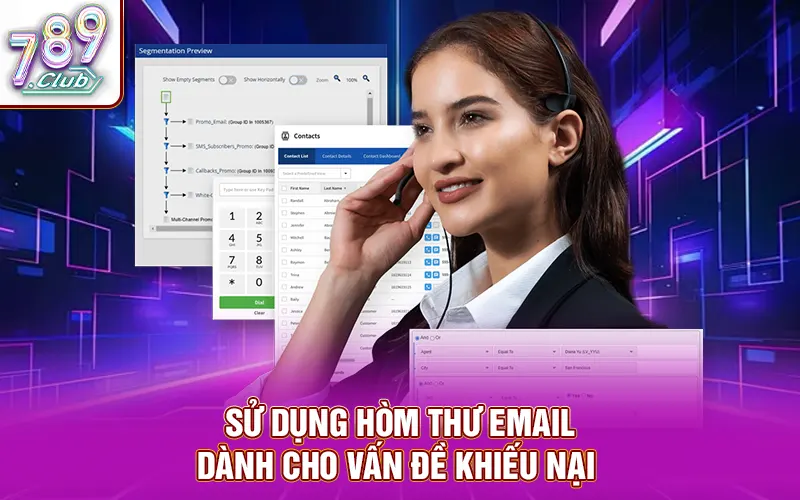 Sử dụng hòm thư Email dành cho vấn đề khiếu nại 
